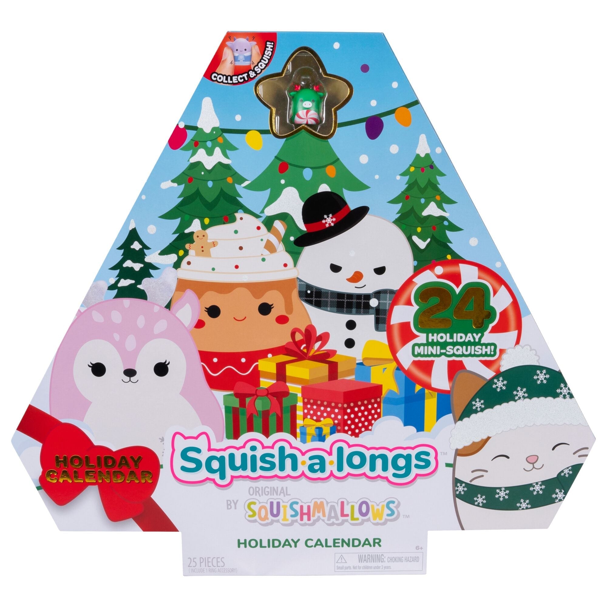 Squish-a-longs Holiday Countdown Calendar – Includes 24 Mini-Squish