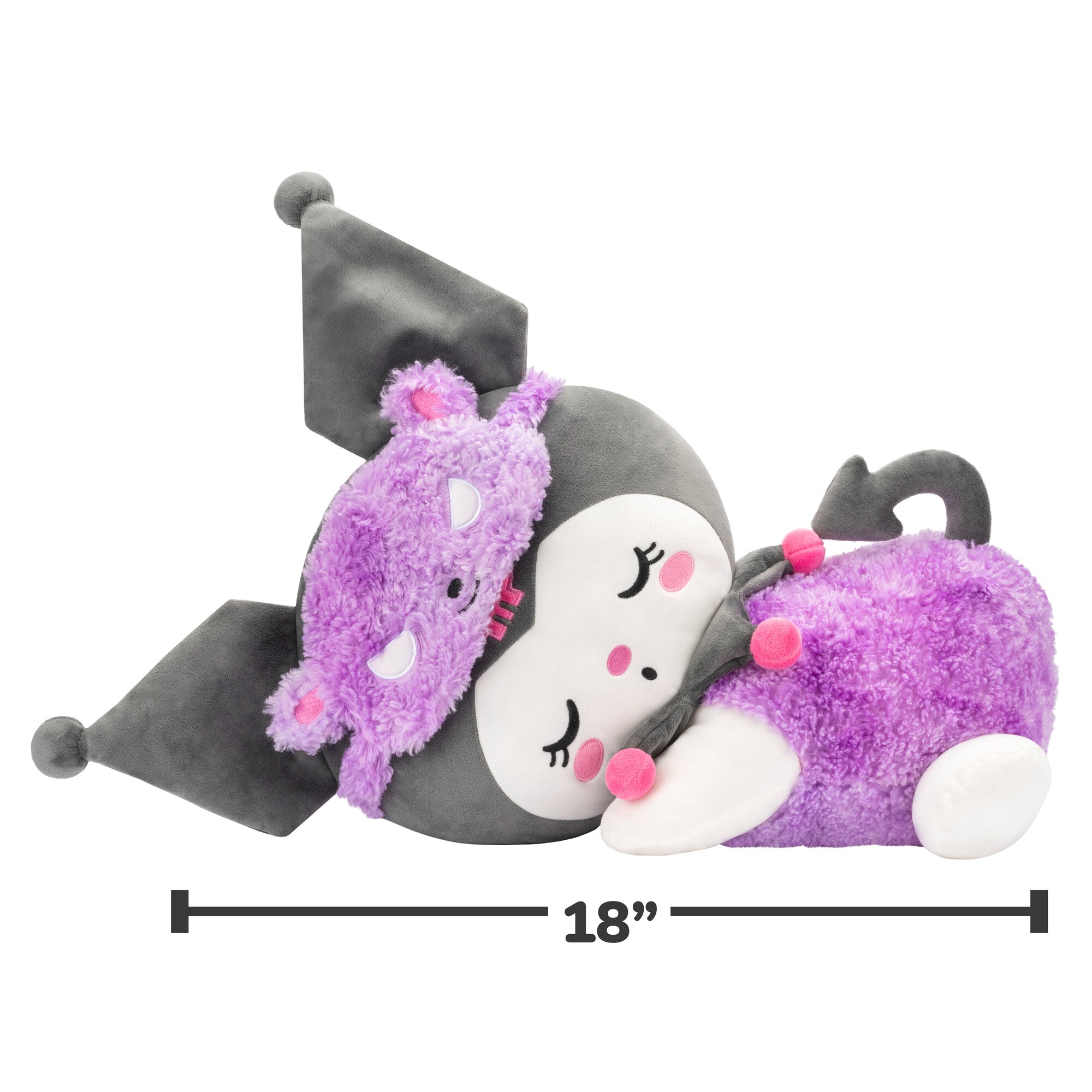 Hello Kitty and Friends 18-Inch Sleeping Plush - Kuromi