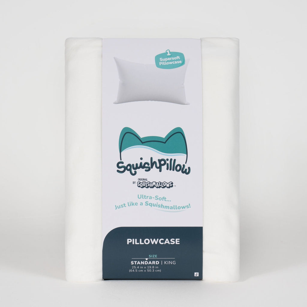 "Solid Slumber" White SquishPillow Pillowcase (Standard)