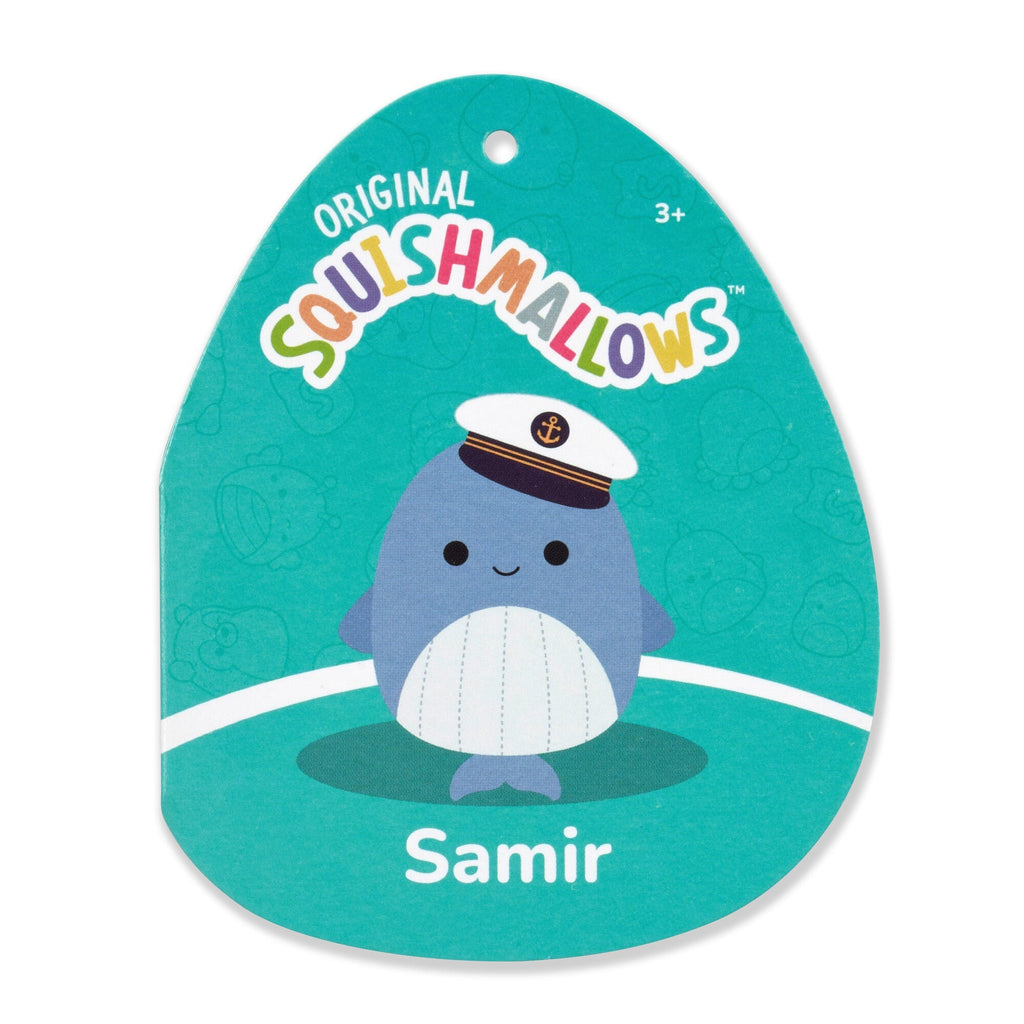 8-Inch Samir Blue Whale with Sailor Hat