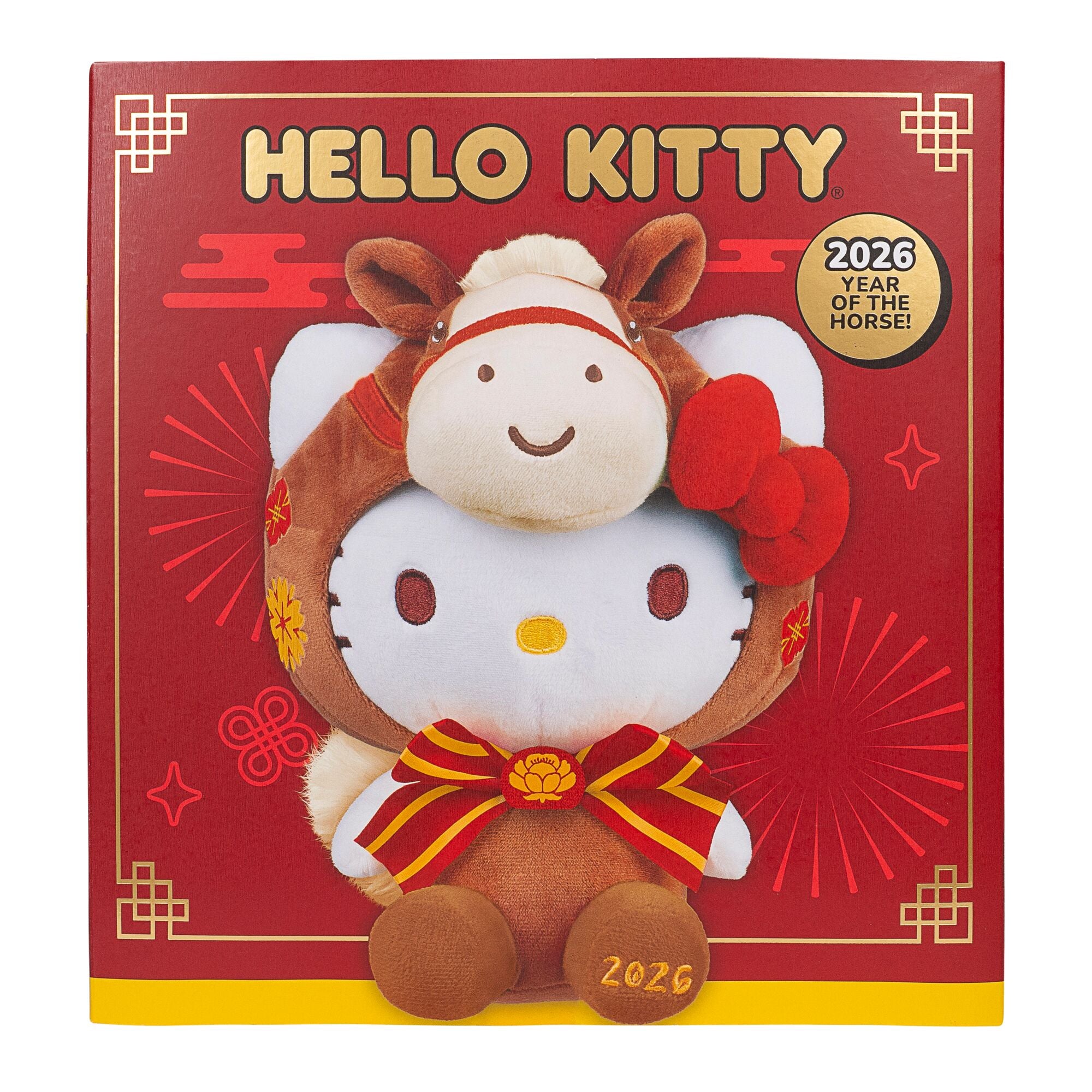 Hello Kitty and Friends 8-Inch Hello Kitty 2026 Year of the Horse New Year Plush - Limited Edition