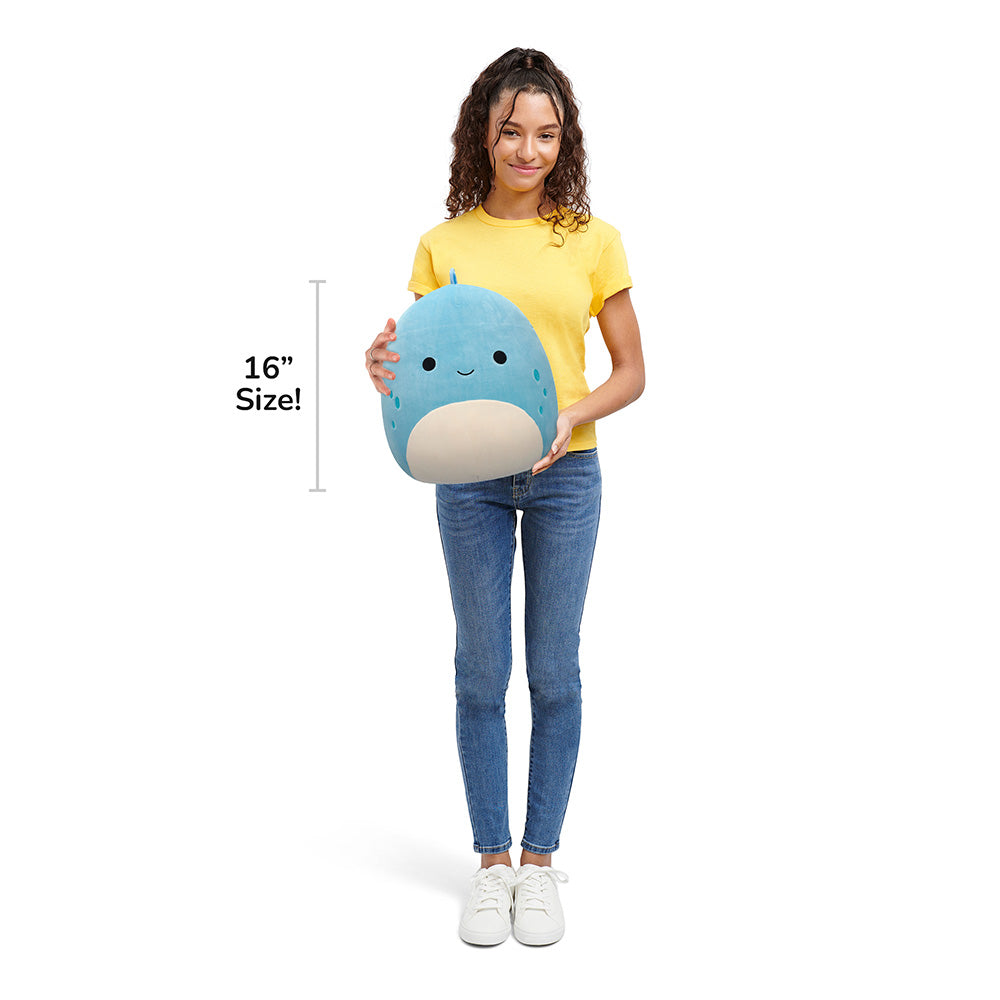 16-Inch John-John the Slate Blue Dino With White Belly