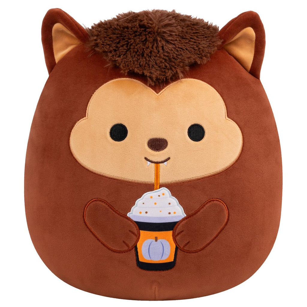12-Inch Wade the Brown Werewolf Holding Purple Frappe