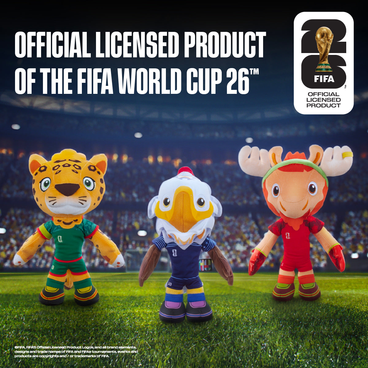 FIFA World Cup 2026 Mexico 8-Inch Plush - Official Zayu the Jaguar Mascot