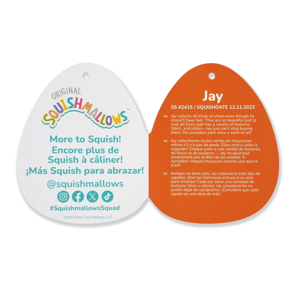 5-Inch Jay the Orange Frosted Donut with Purple Drizzle