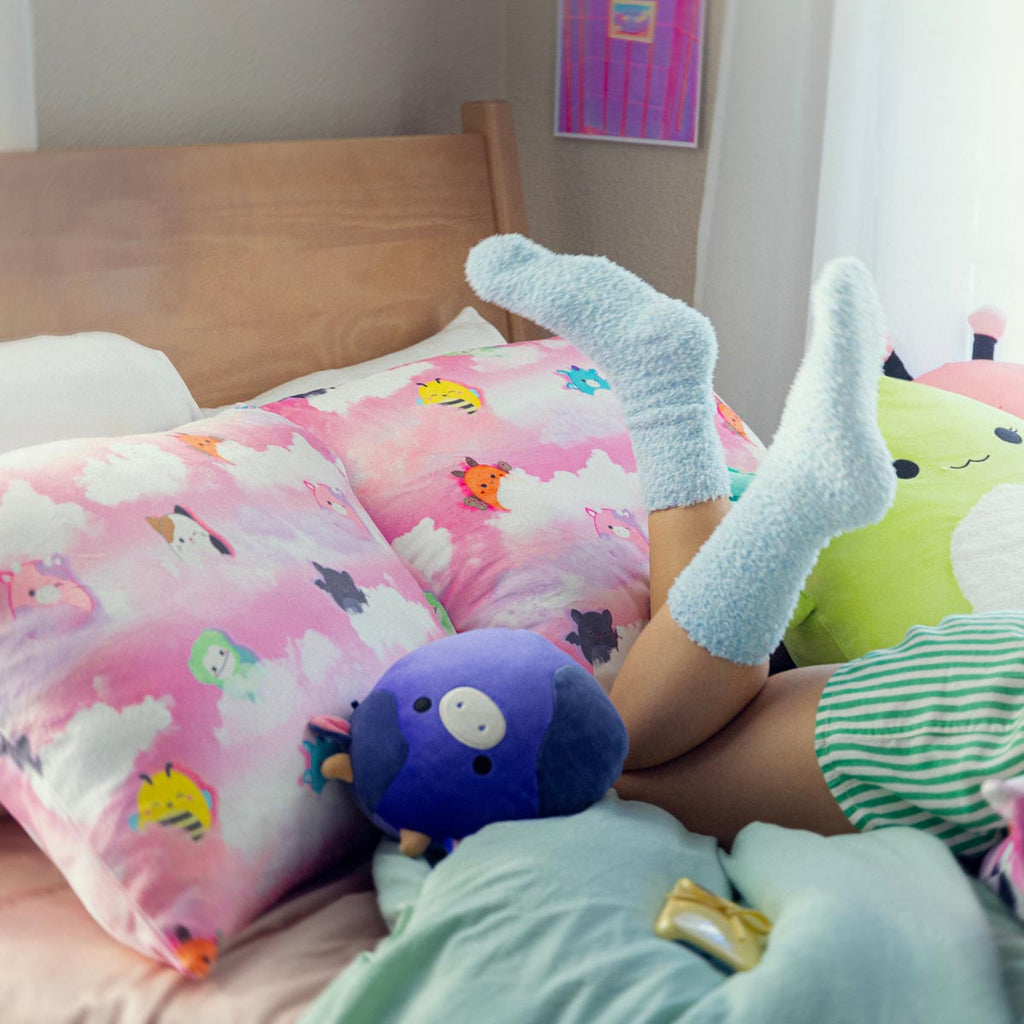SquishPillow Bed Pillow and Pillowcase 2-Pack