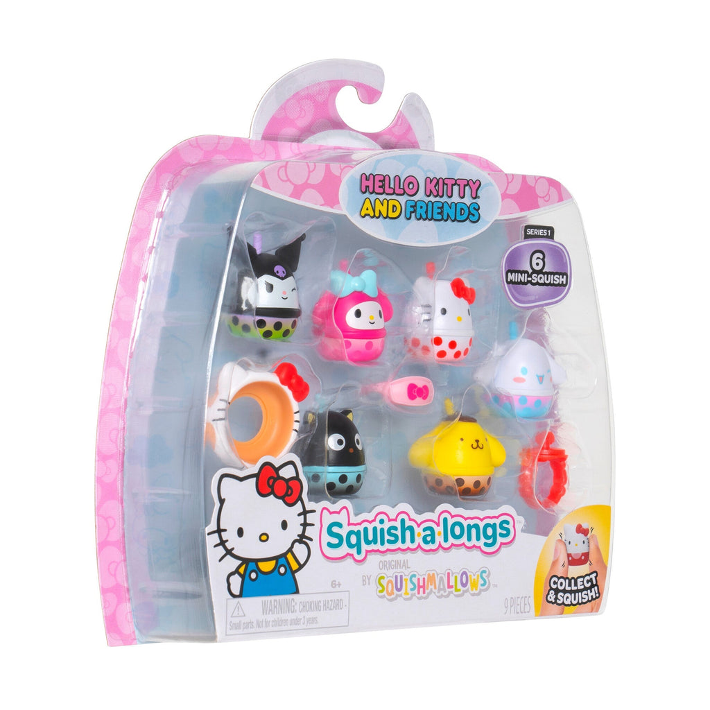 Squish-a-longs Hello Kitty and Friends Boba 6-Pack