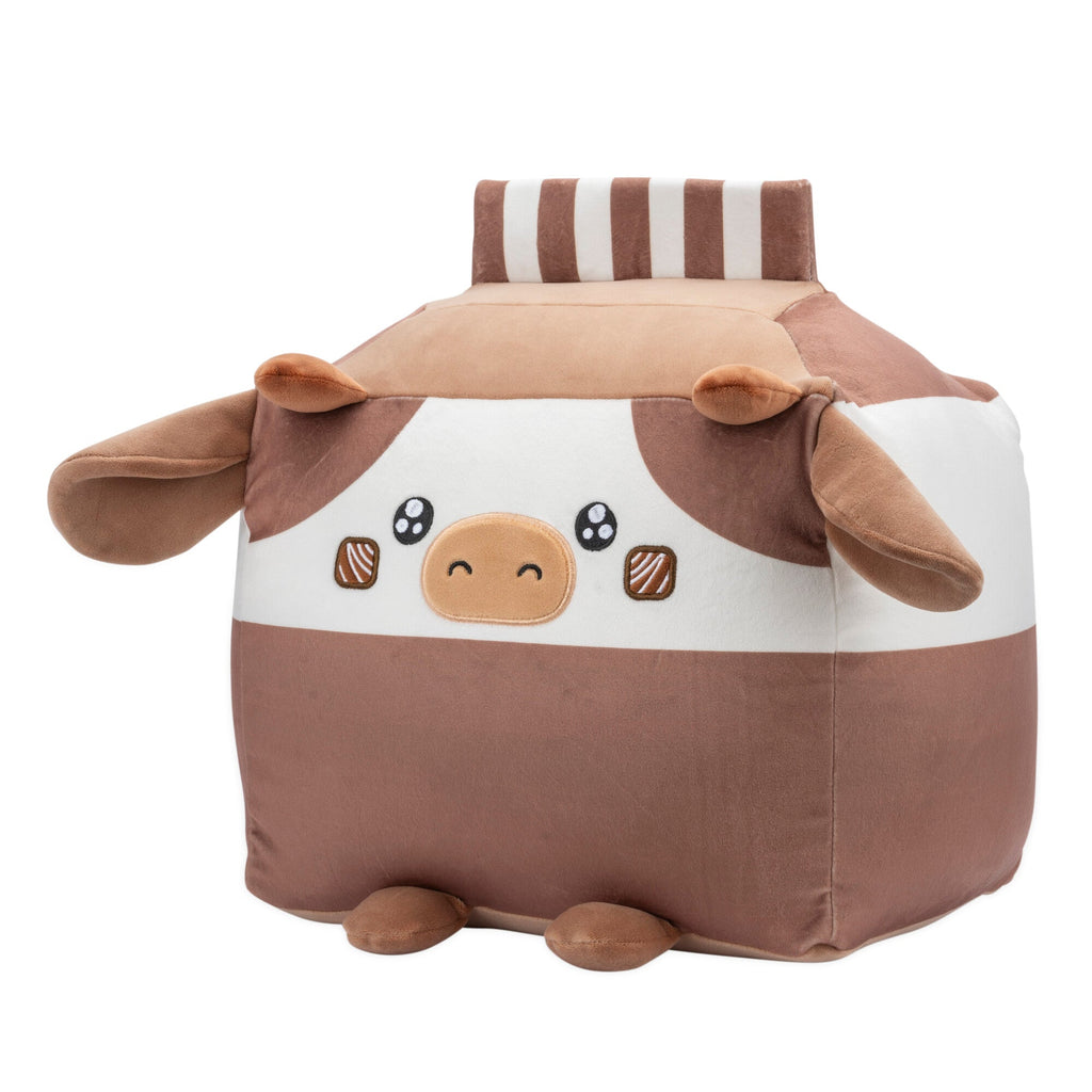 Russ 14-Inch Chocolate Milk Box Cow Plush