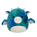 14-Inch Dominic the Blue Textured Dragon