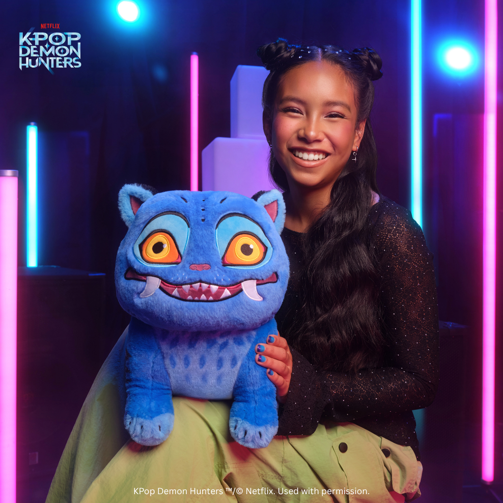 KPop Demon Hunters 12-Inch Sitting Derpy Tiger Plush