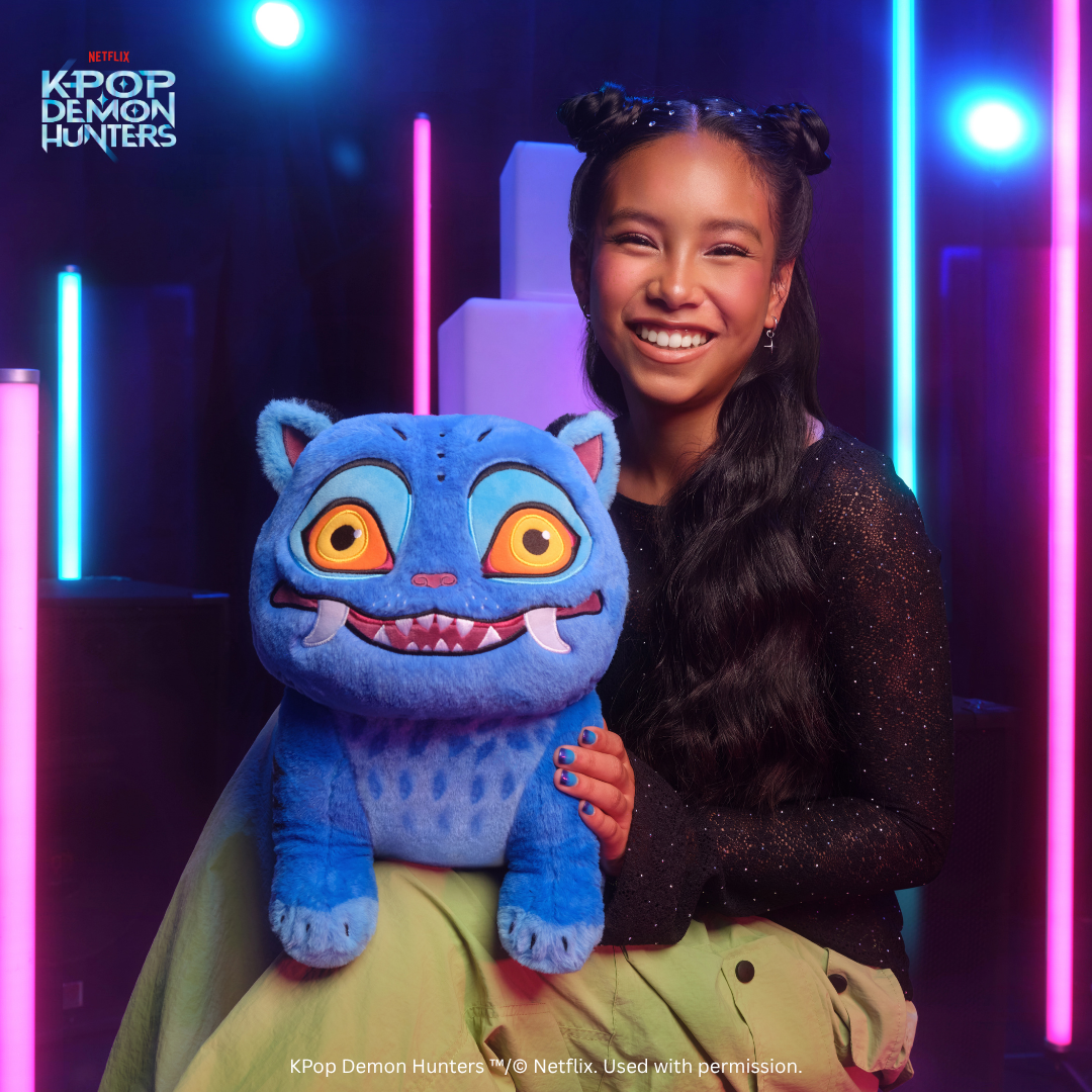 KPop Demon Hunters 12-Inch Sitting Derpy Tiger Plush