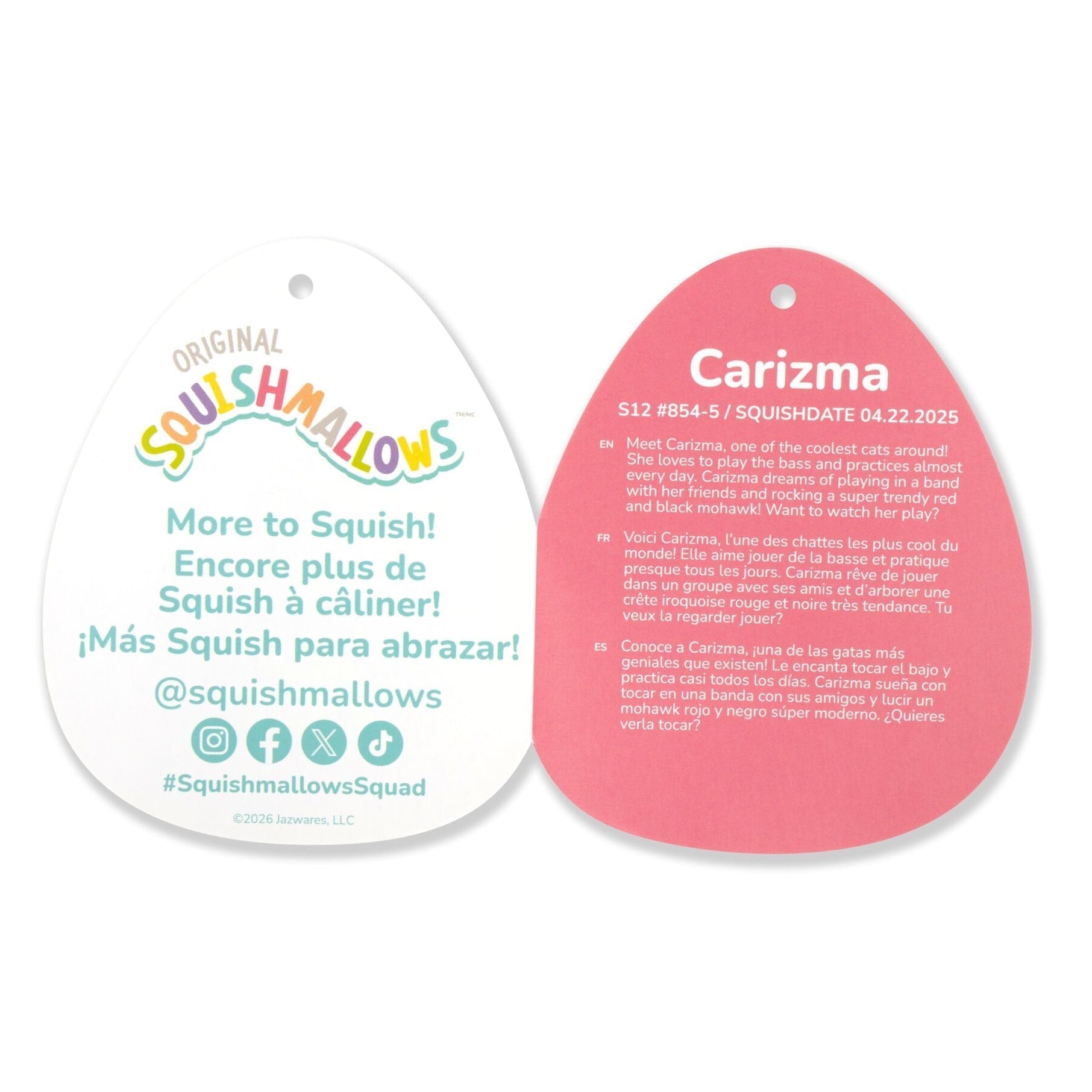 5-Inch Carizma the Blue Tabby Cat with Headband